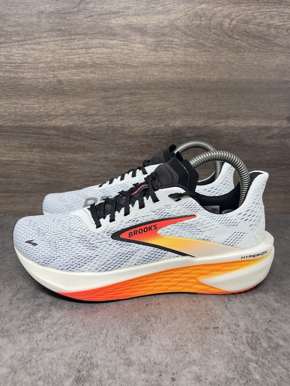 Brooks Hyperion 2 Womens Size 6 White Orange Speed Running Racing Shoes